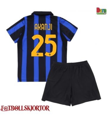 Inter Milan Manuel Akanji #25 Hemmakläder Barn 2026-27 Kortärmad (+ Korta byxor)